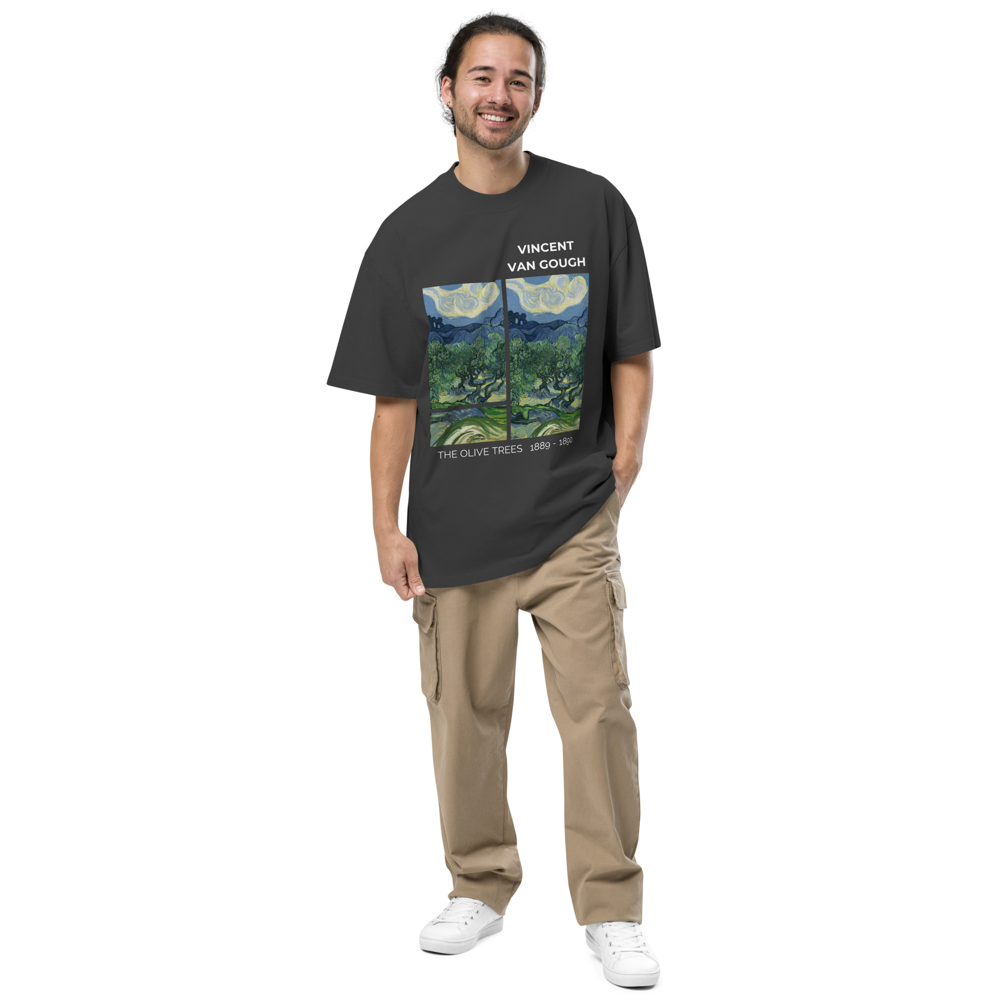 The Olive Trees Oversized faded t-shirt - Image 3