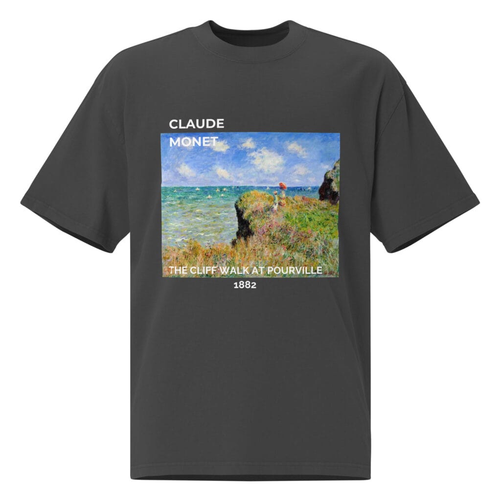 The Cliff Walk at Pourville  Oversized faded t-shirt