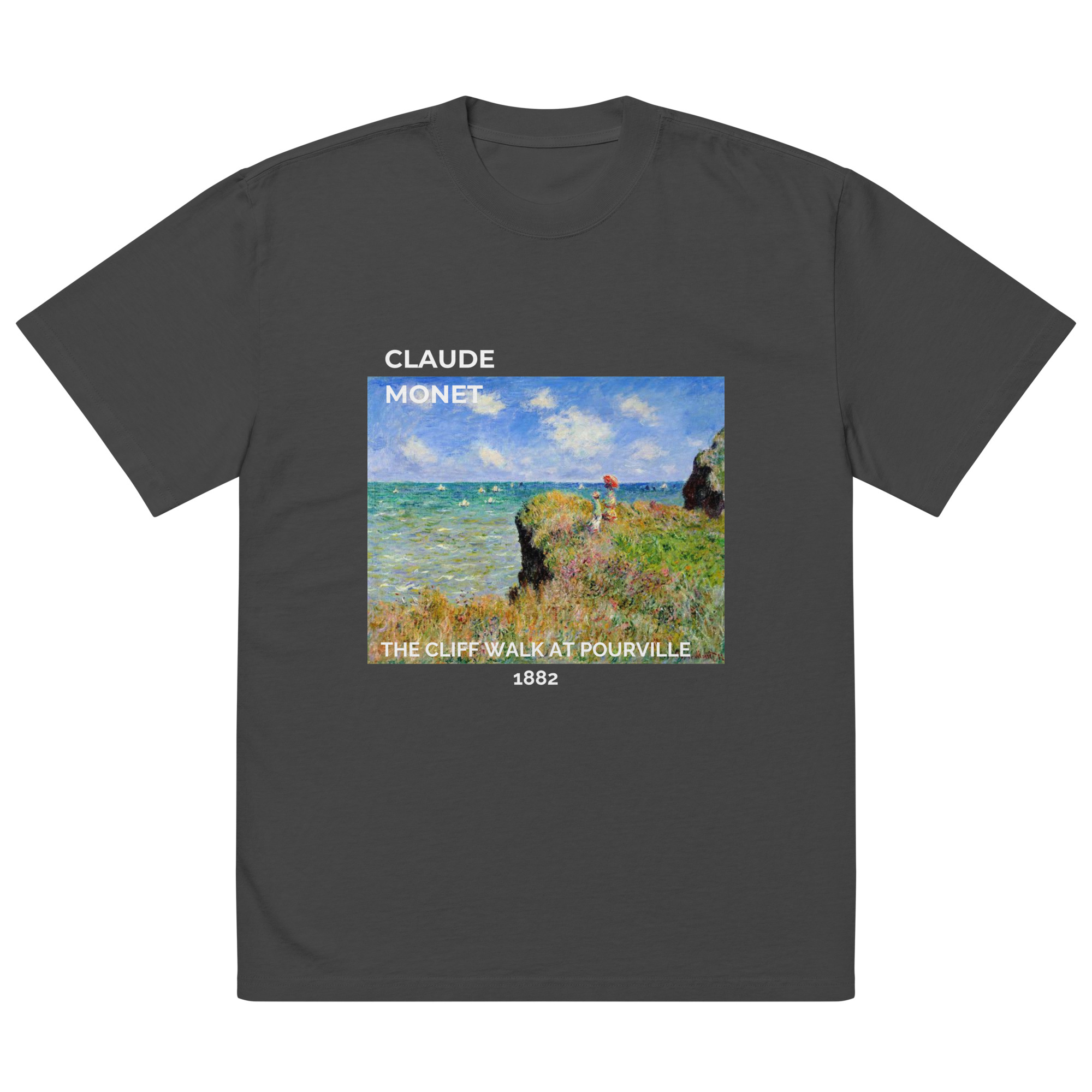 The Cliff Walk at Pourville Oversized faded t-shirt - Image 5
