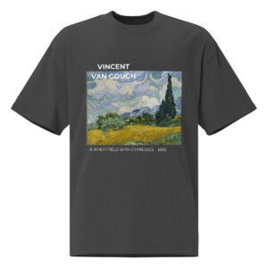 A Wheatfield with Cypresses Oversized faded t-shirt