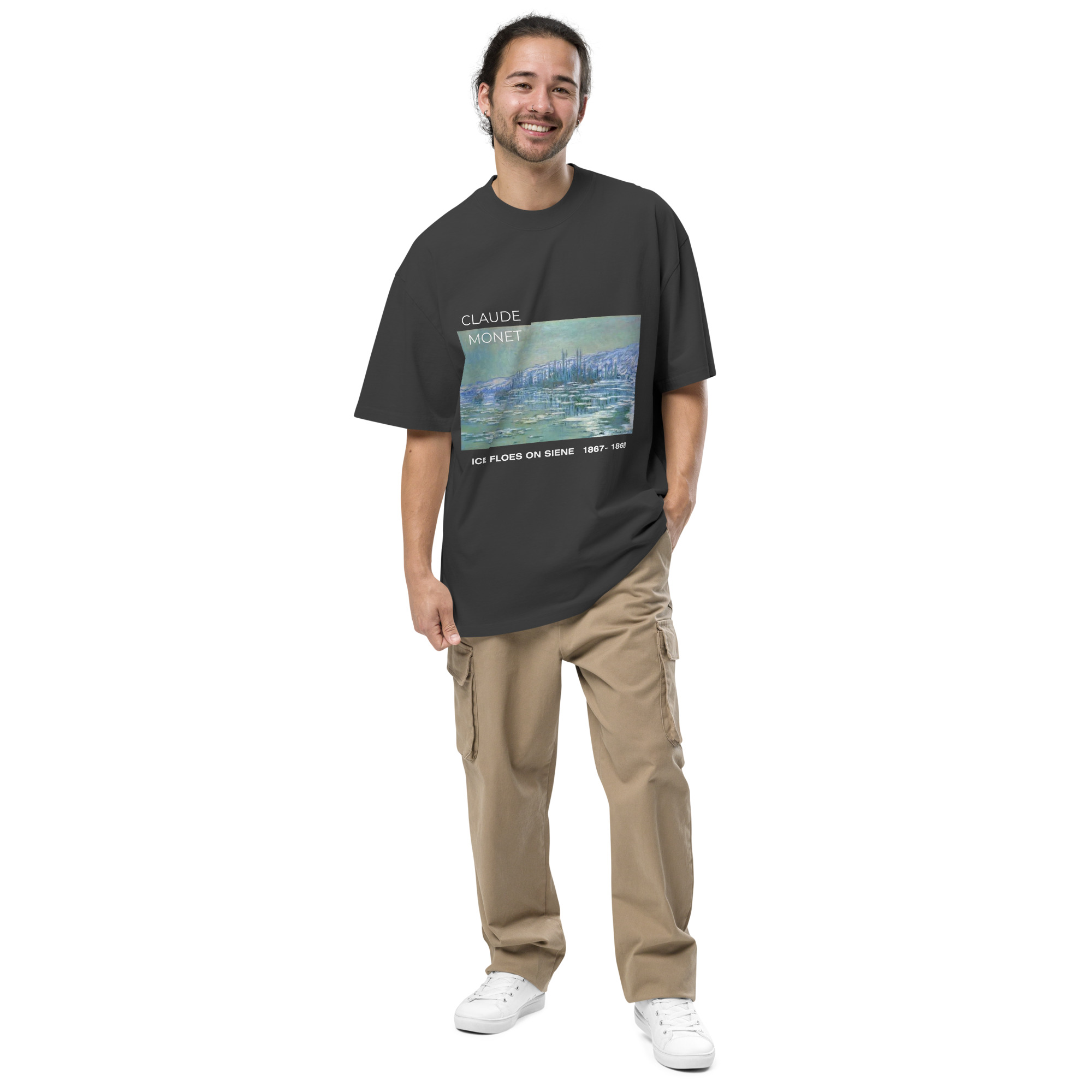 Ice Floes on Siene Oversized faded t-shirt - Image 3