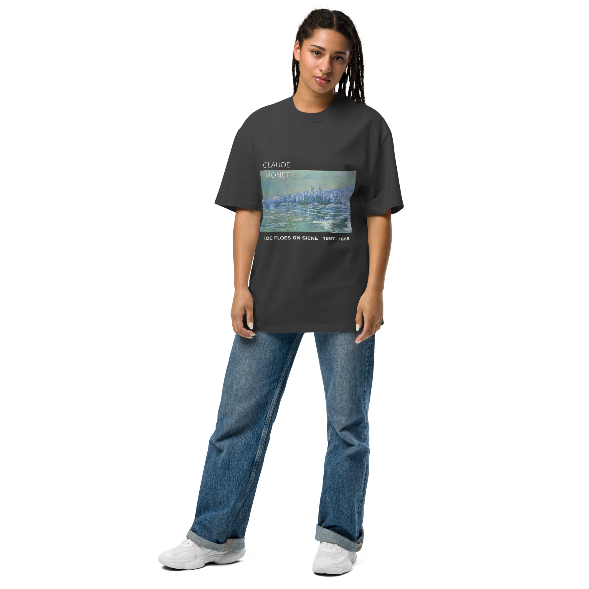 Ice Floes on Siene Oversized faded t-shirt - Image 4