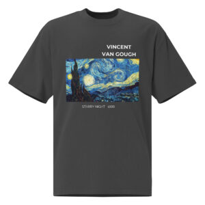 Starry night   1888 Oversized faded t-shirt