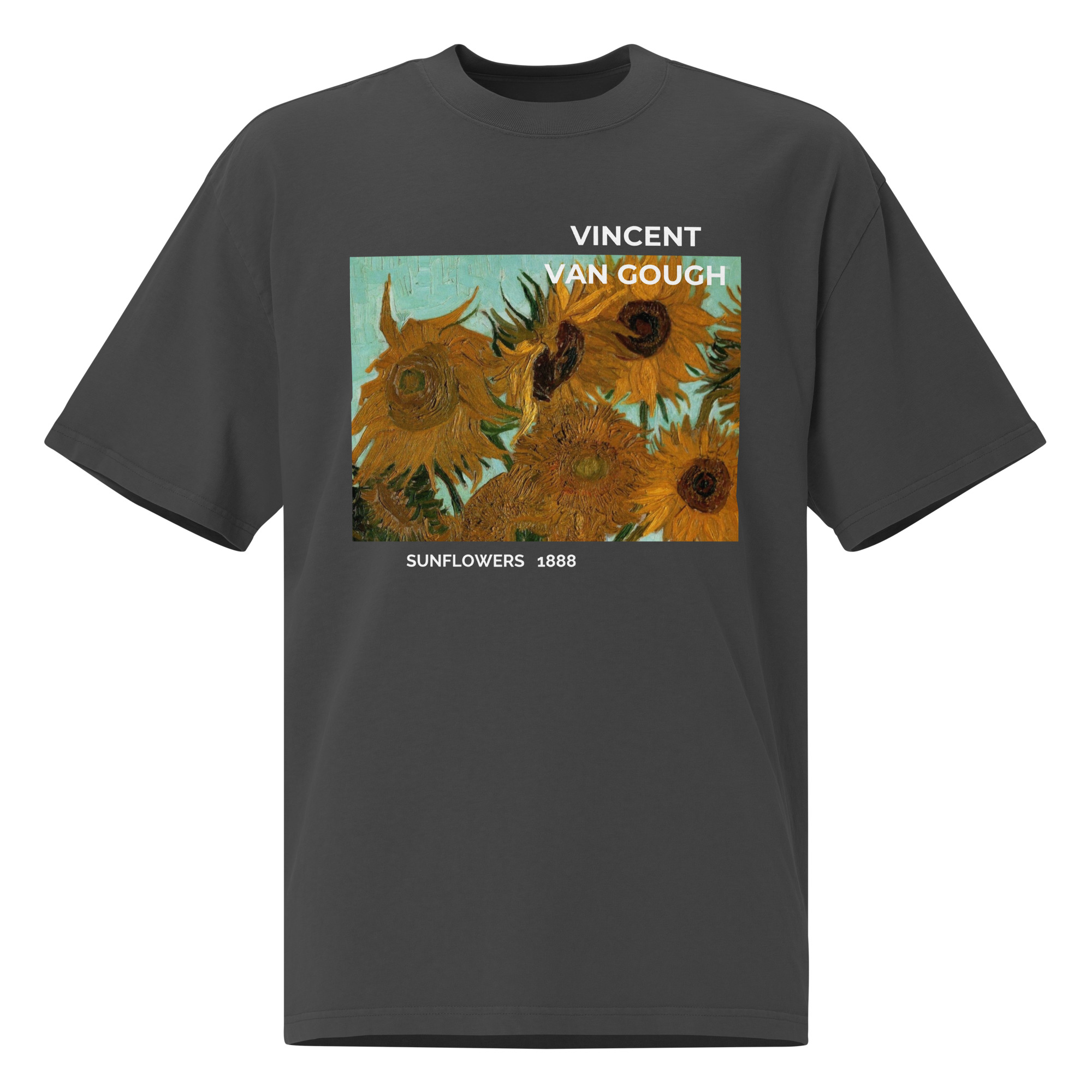 Sunflowers 1888 Oversized faded t-shirt