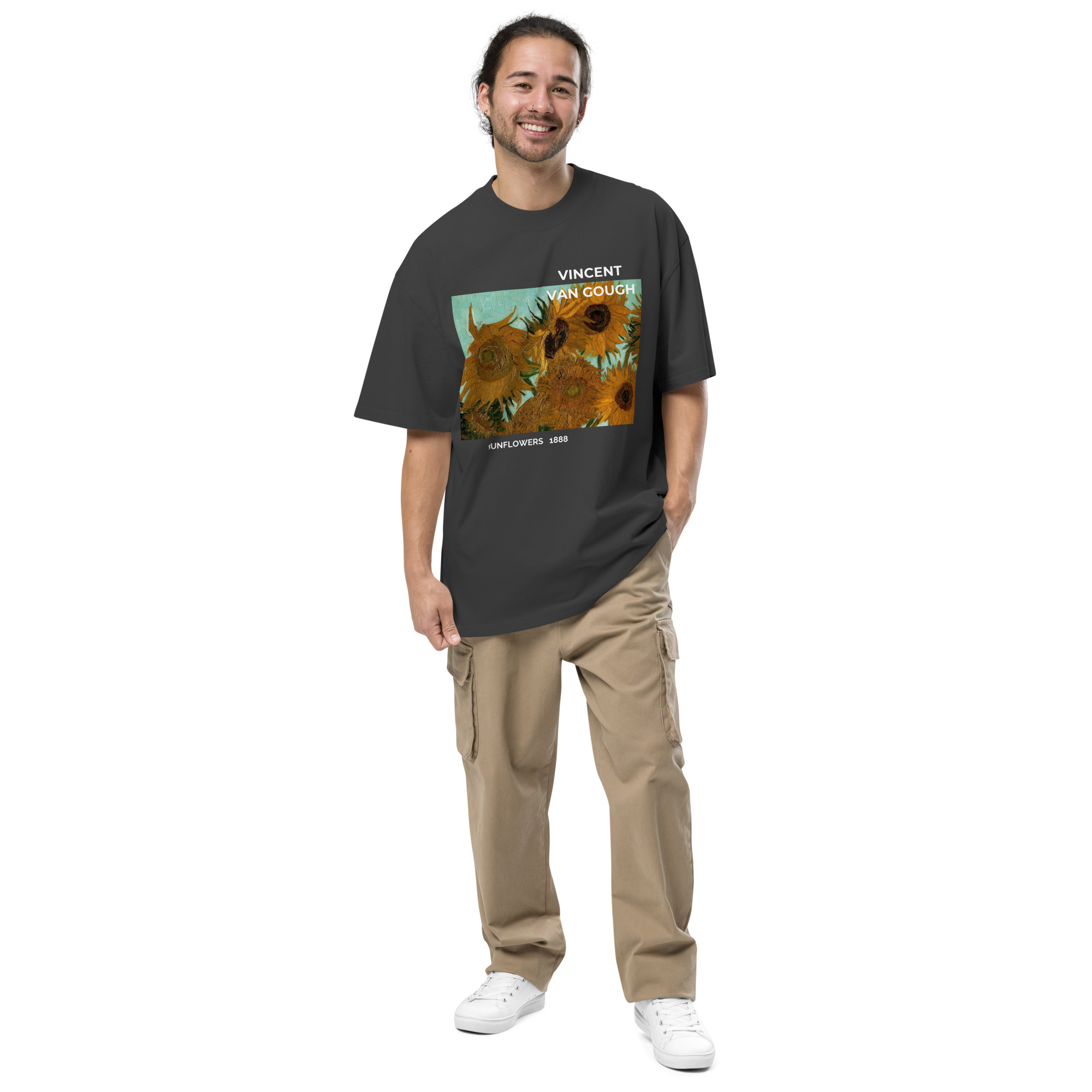 Sunflowers 1888 Oversized faded t-shirt - Image 3