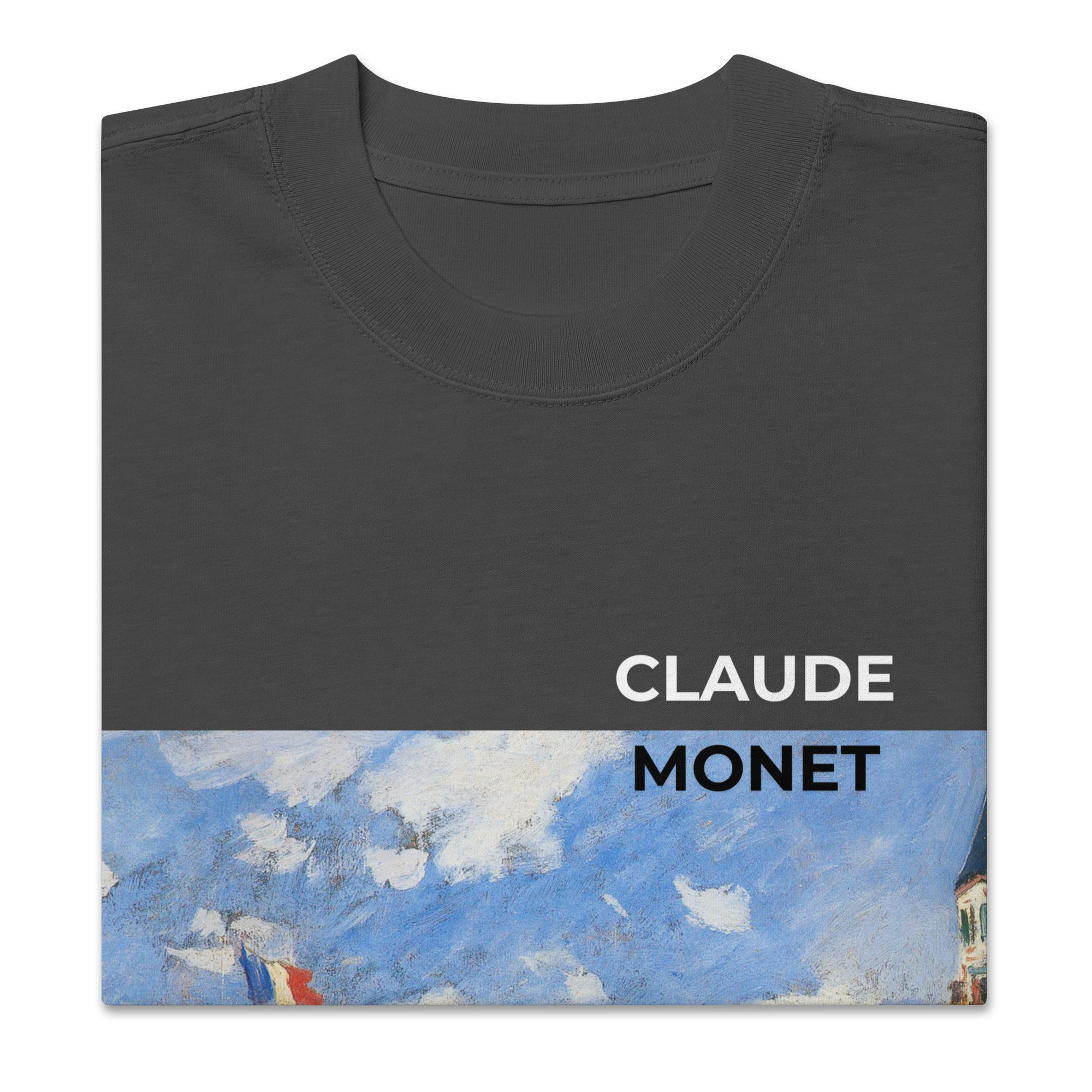The Boardwalk on the Beach at Trouville Oversized faded t-shirt - Image 6