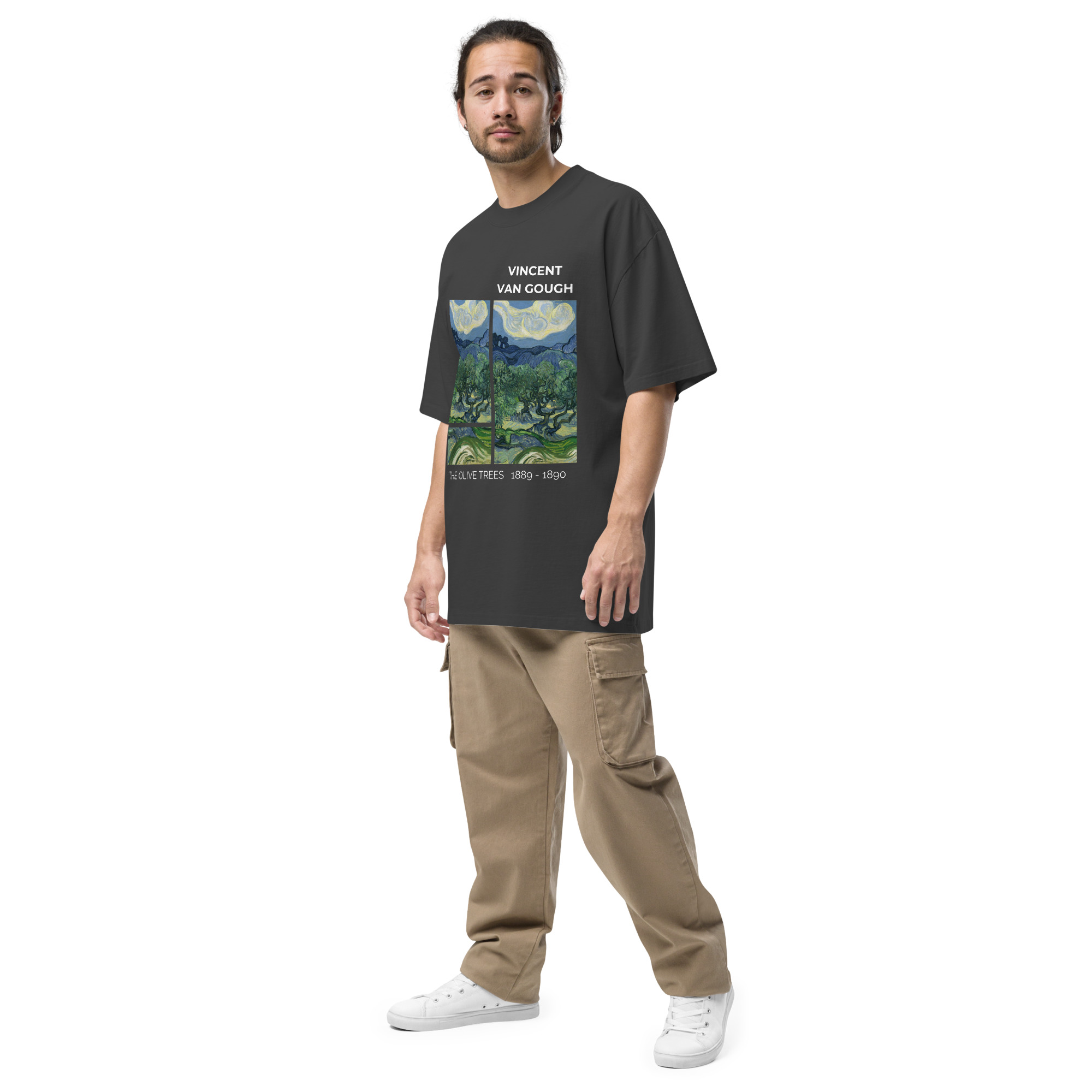 The Olive Trees Oversized faded t-shirt - Image 2