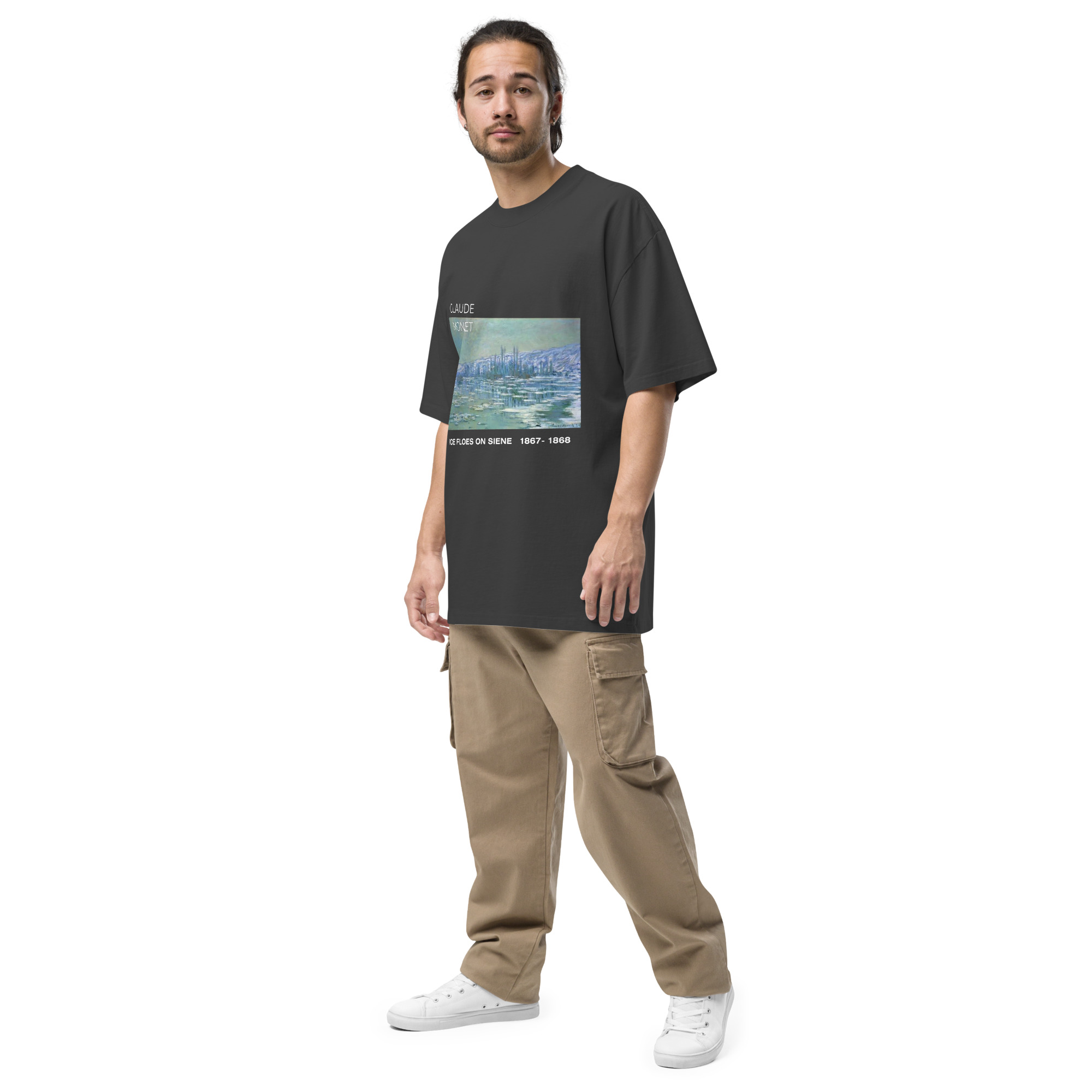 Ice Floes on Siene Oversized faded t-shirt - Image 2