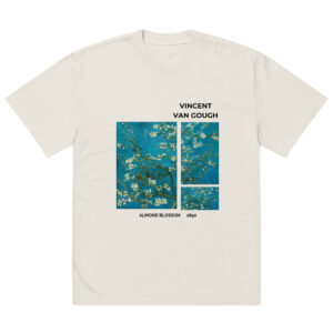 Almond - Blossoms Oversized faded t-shirt