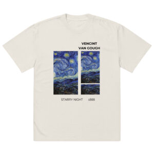 Starry Night Oversized faded t-shirt