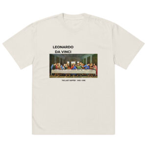 The Last Supper Oversized faded t-shirt