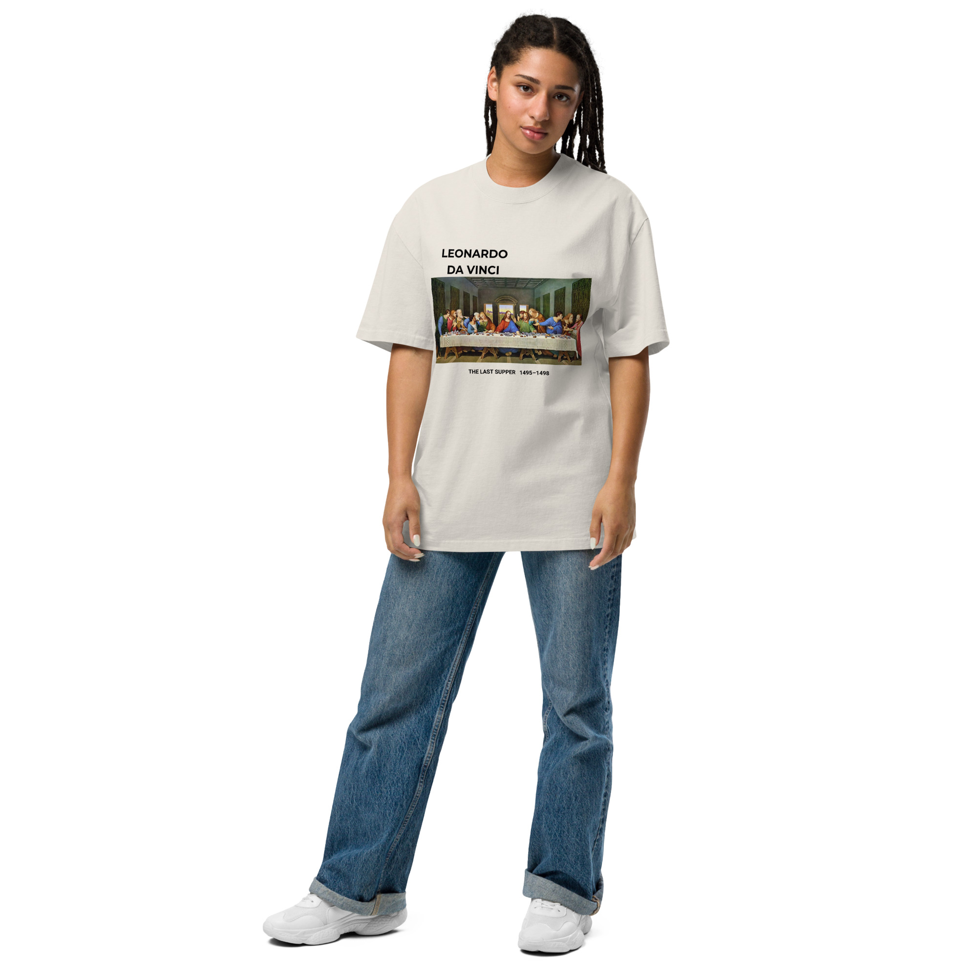 The Last Supper Oversized faded t-shirt - Image 2