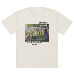 A Sunday Afternoon on the Island of La Grande Jatte Oversized faded t-shirt