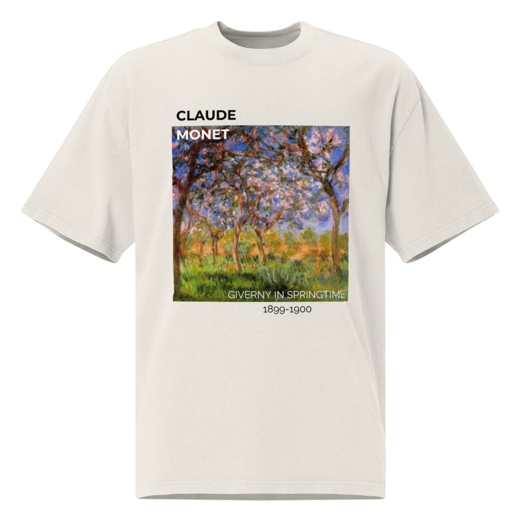 Giverny in Springtime Oversized faded t-shirt