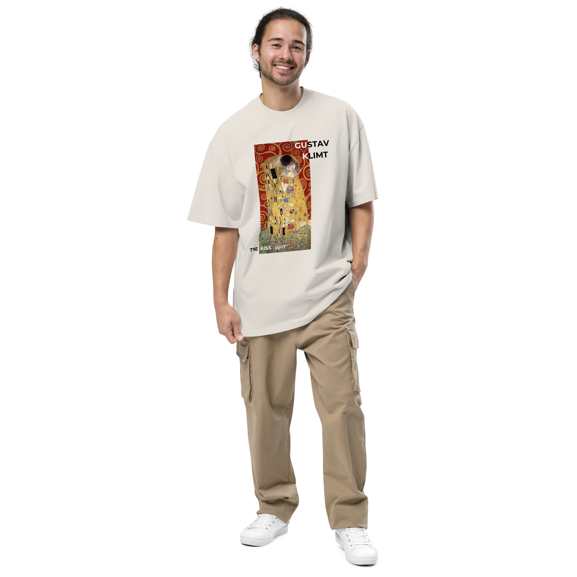 The kiss Oversized faded t-shirt - Image 3