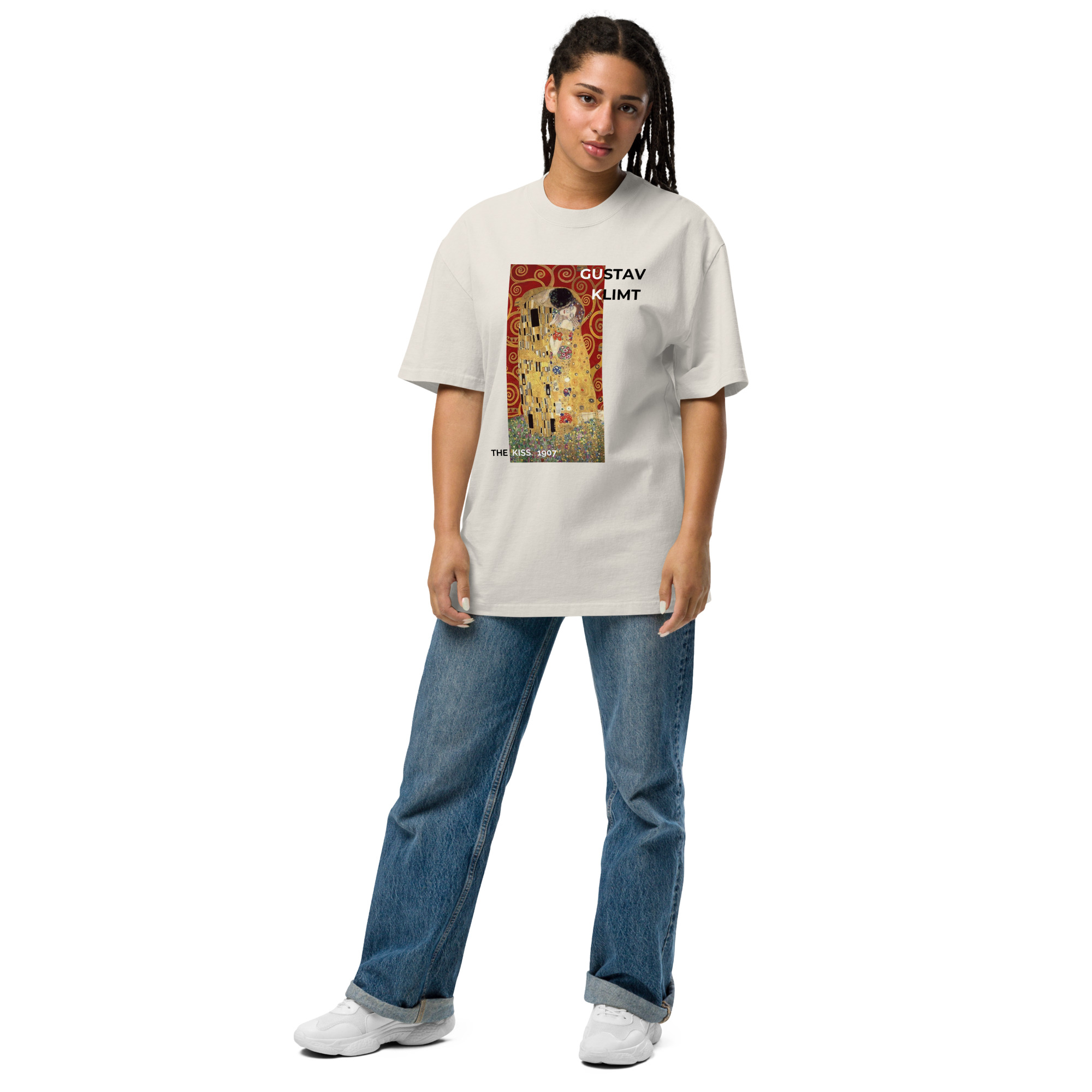 The kiss Oversized faded t-shirt - Image 6