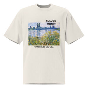 Water Lilies Oversized faded t-shirt
