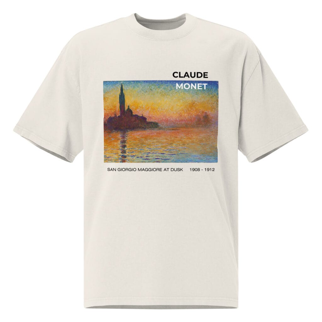 San Giorgio Maggiore at Dusk Oversized faded t-shirt