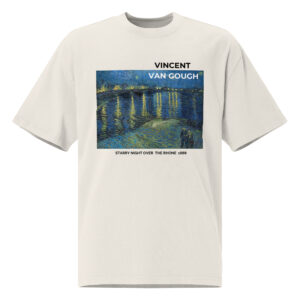 Starry night over  the Rhone Oversized faded t-shirt
