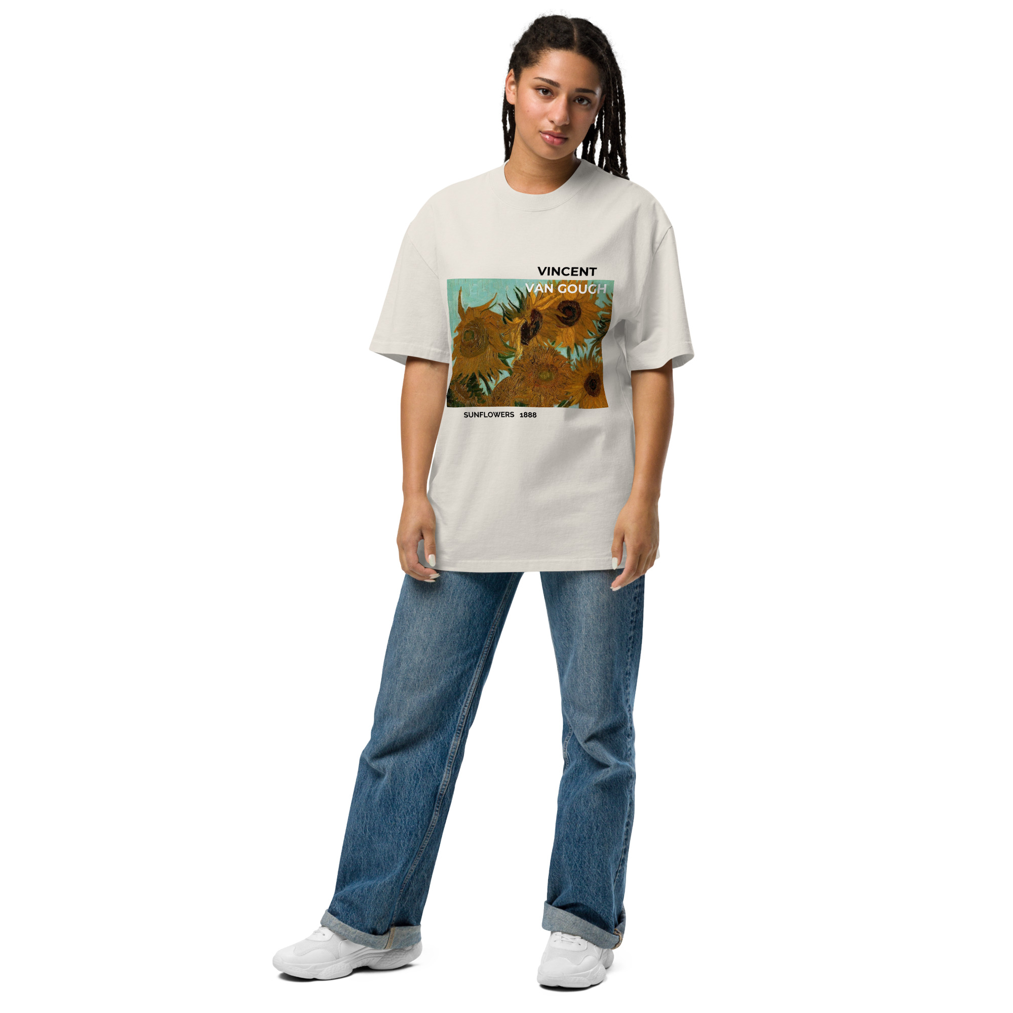 Sunflowers 1888 Oversized faded t-shirt - Image 2