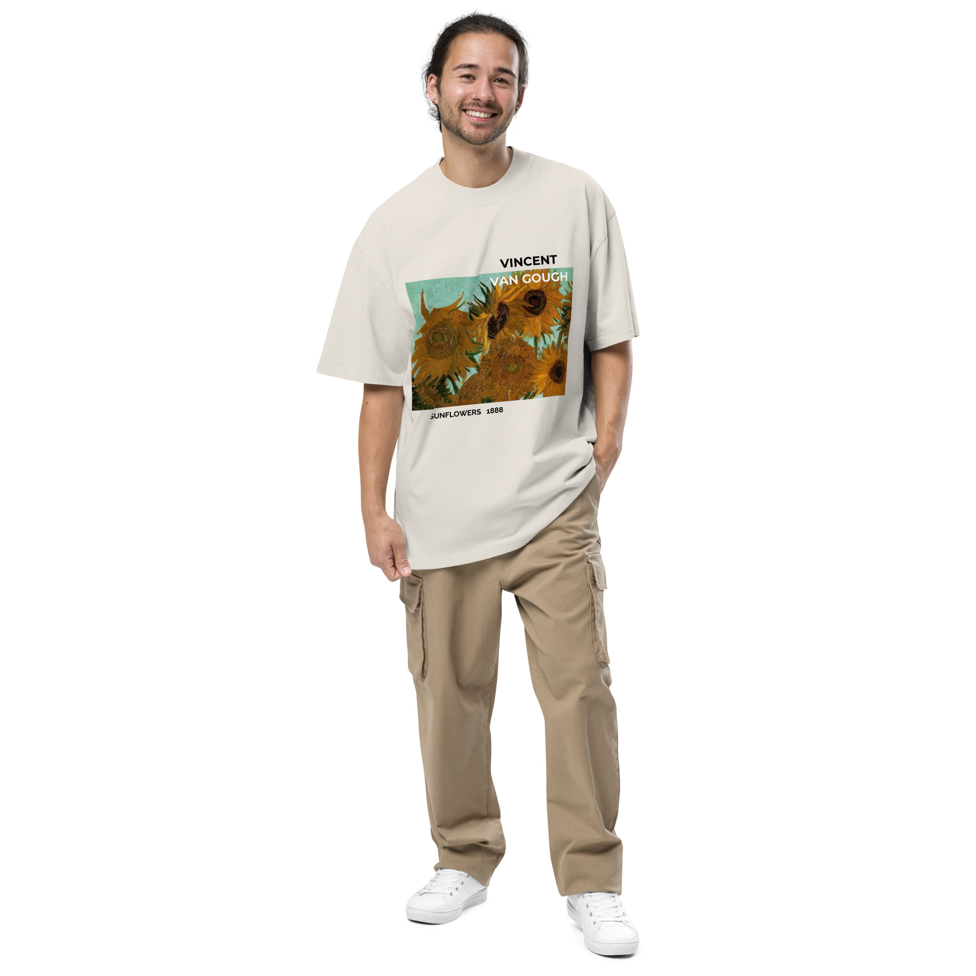 Sunflowers 1888 Oversized faded t-shirt - Image 4