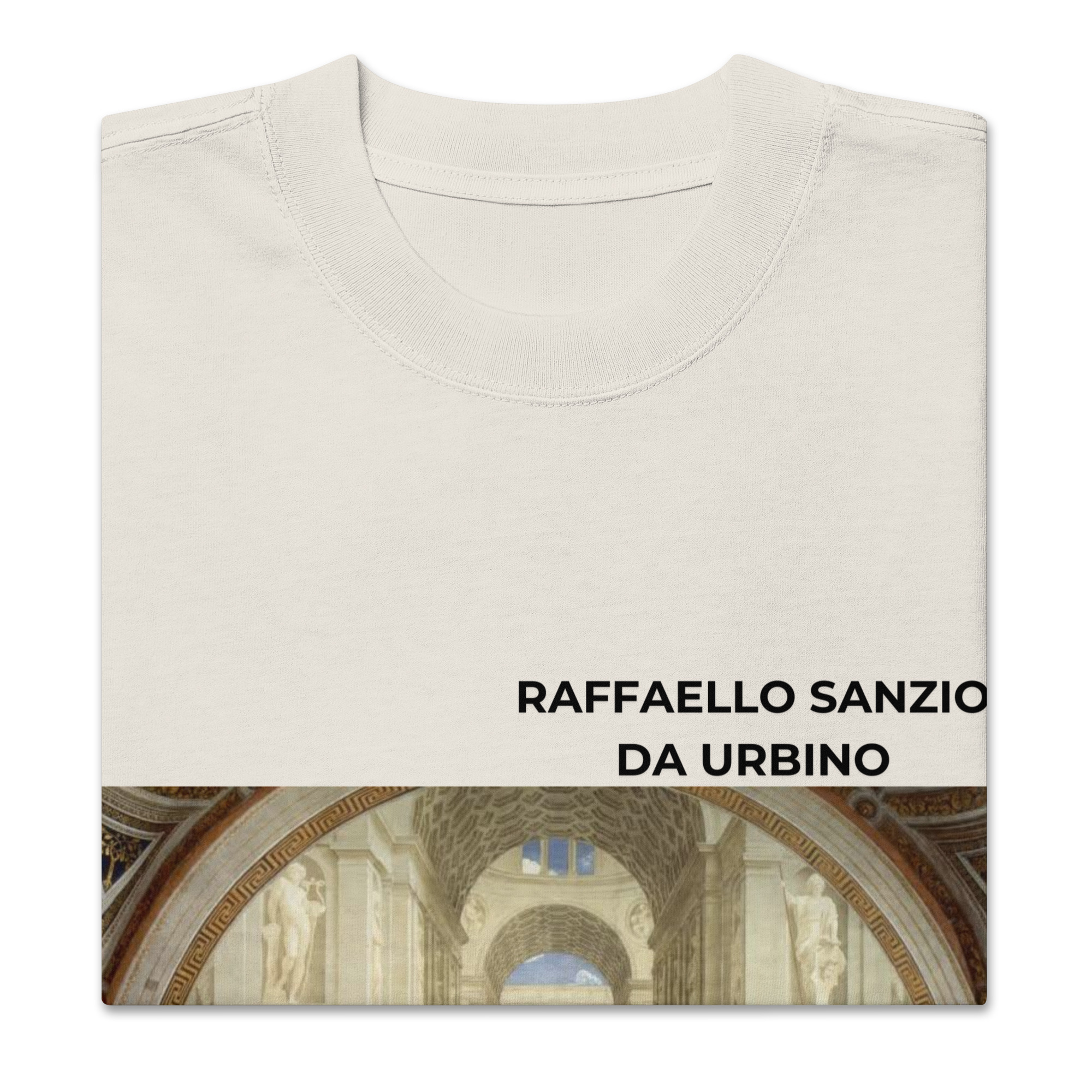 A Escola de Atenas afresco no Vaticano Oversized faded t-shirt - Image 5