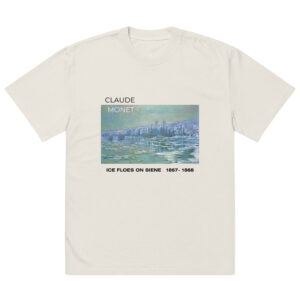 Ice Floes on Siene   Oversized faded t-shirt