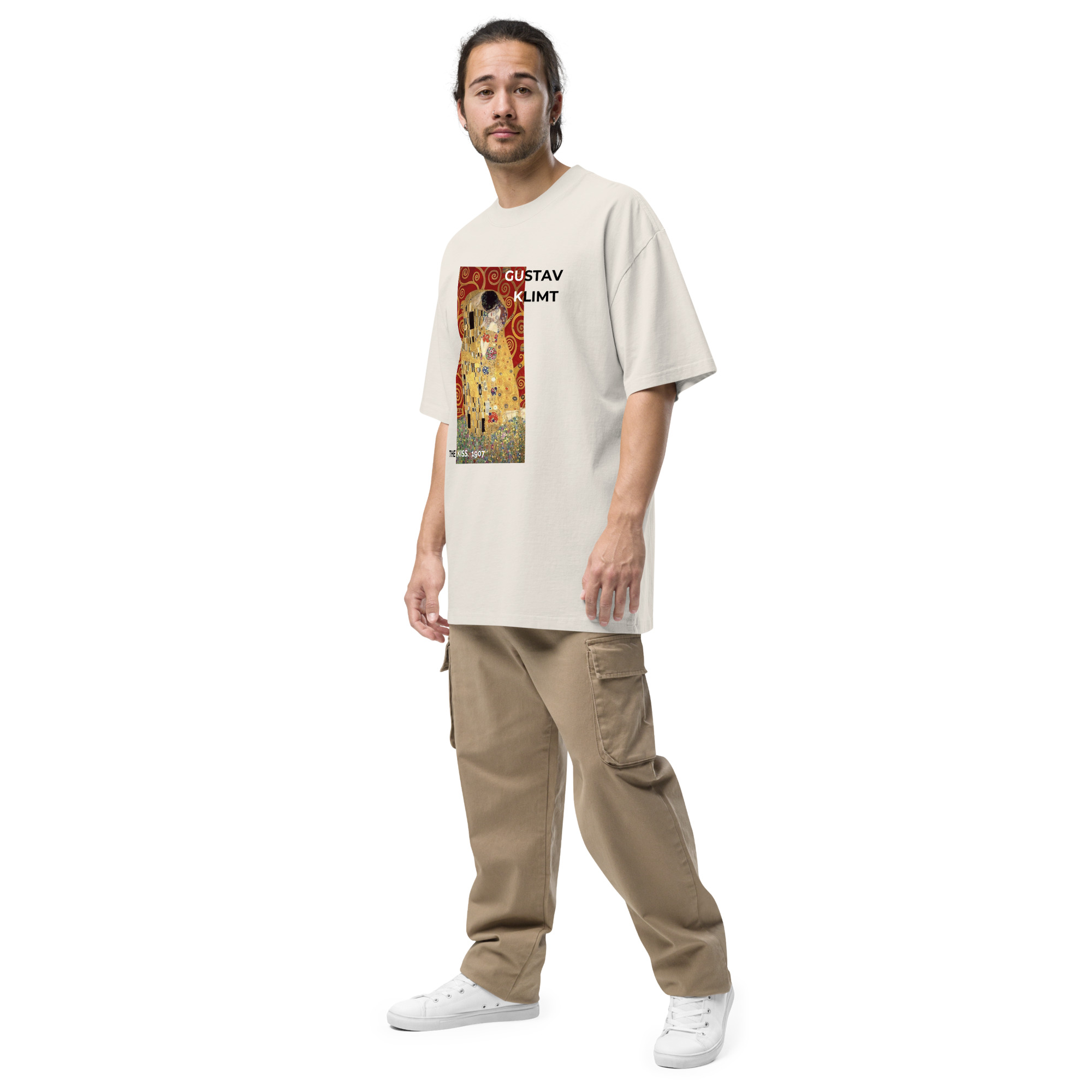 The kiss Oversized faded t-shirt - Image 2