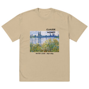 Water Lilies Oversized faded t-shirt