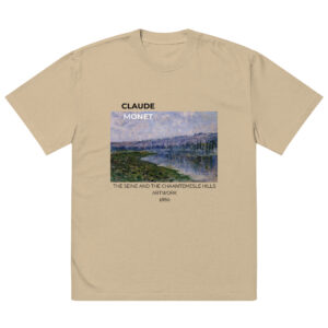 The Seine and the Chaantemesle Hills Oversized faded t-shirt