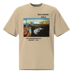 The Persistence of Memory Oversized faded t-shirt