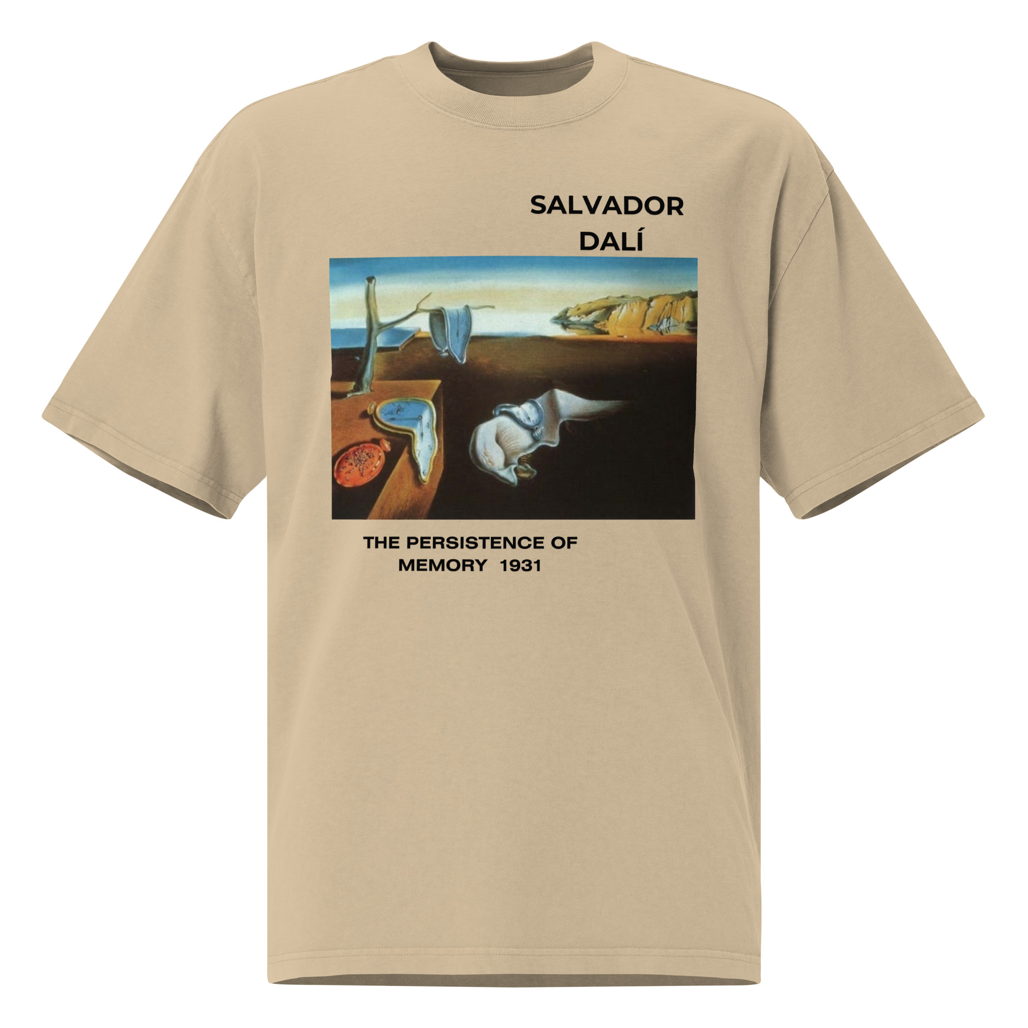 The Persistence of Memory Oversized faded t-shirt