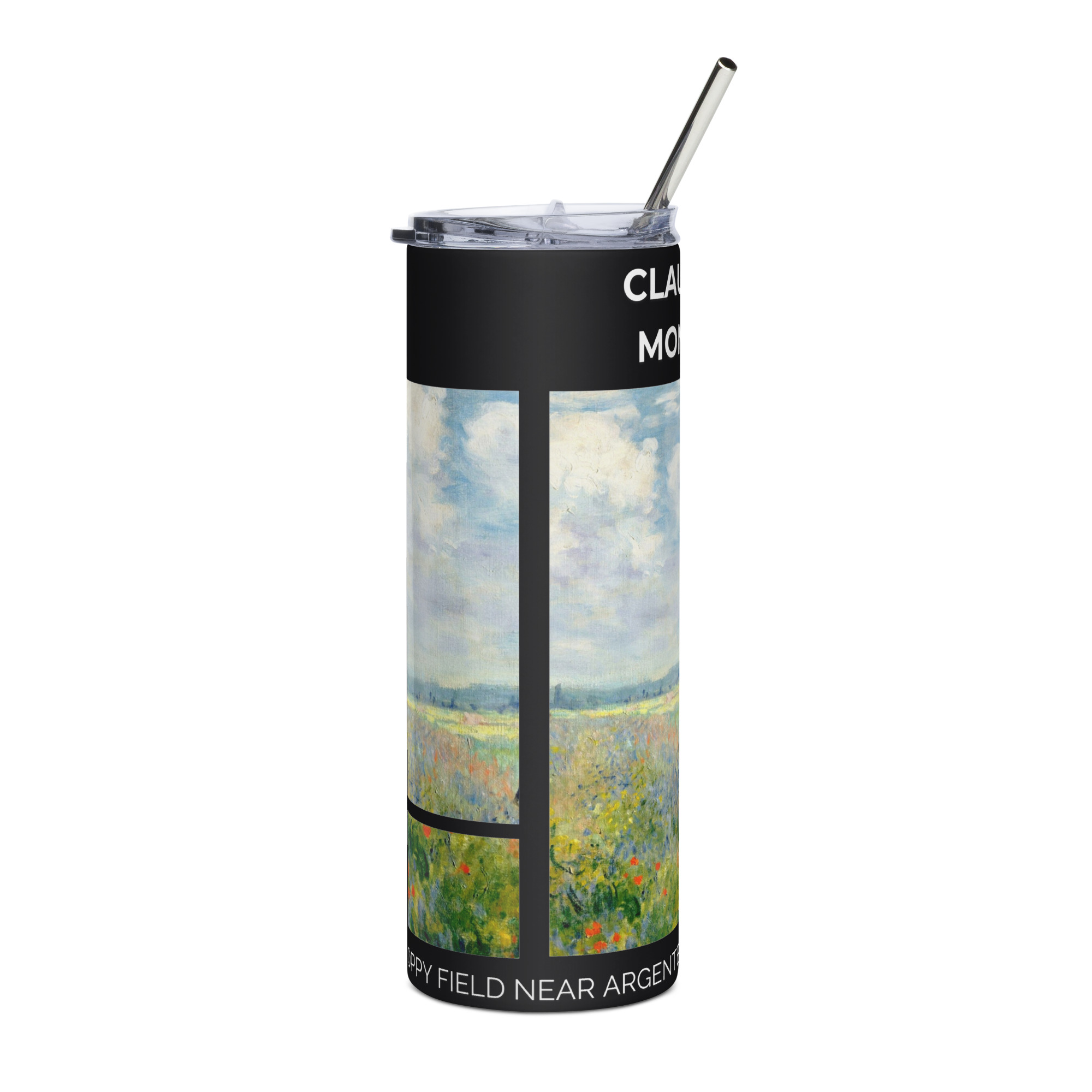 The Poppy Field near Argenteuil Stainless steel tumbler