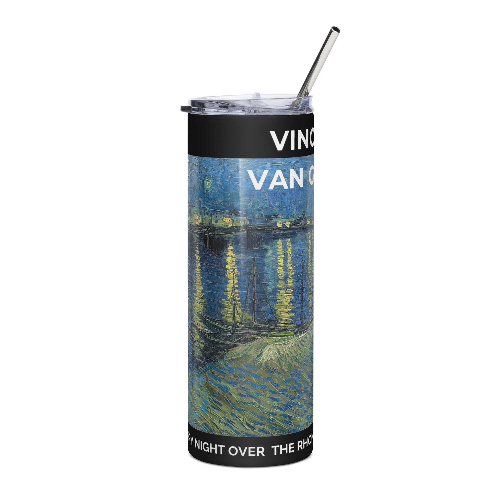Starry night over the rhone Stainless steel tumbler
