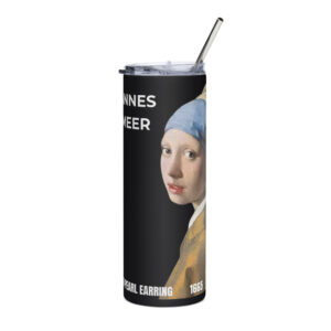 Girl with a Pearl Earring  Stainless steel tumbler