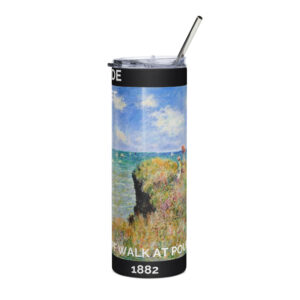 The Cliff Walk at Pourville Stainless steel tumbler