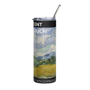 A Wheatfield with Cypresses Stainless steel tumbler