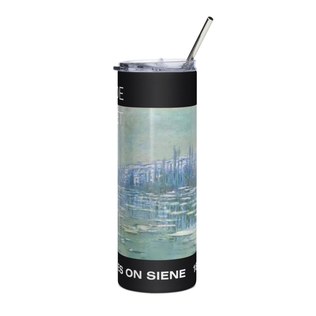 Ice Floes on Siene Stainless steel tumbler