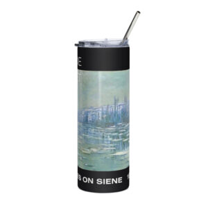 Ice Floes on Siene  Stainless steel tumbler