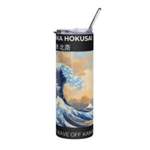 The Great Wave Off Kanagawa.   Stainless steel tumbler