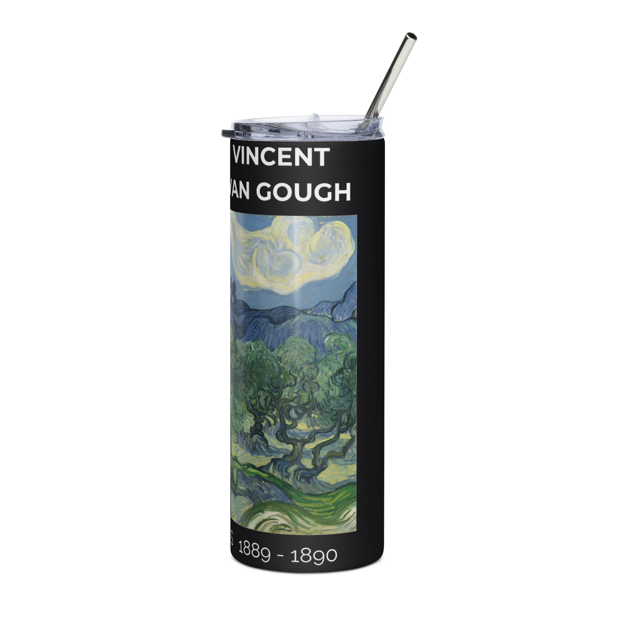 The Olive Trees 1889 - 1890 Stainless steel tumbler - Image 3