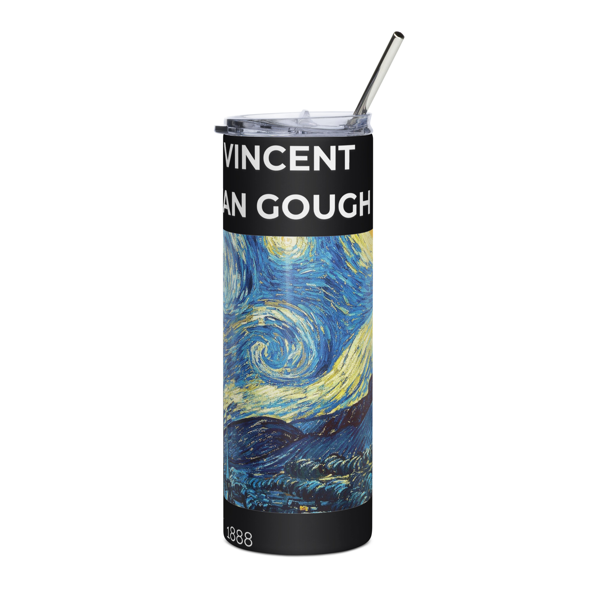 Starry night 1888 Stainless steel tumbler - Image 3