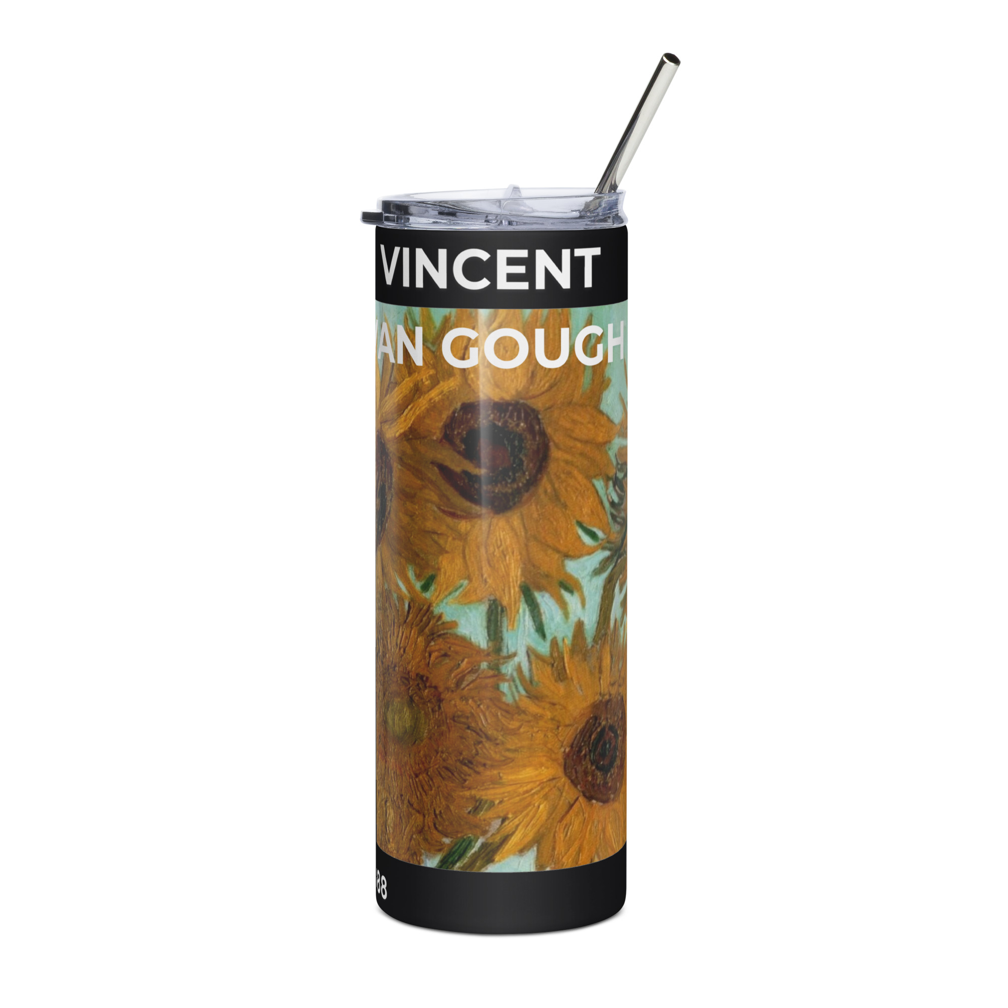 Sunflowers 1888 Stainless steel tumbler - Image 3