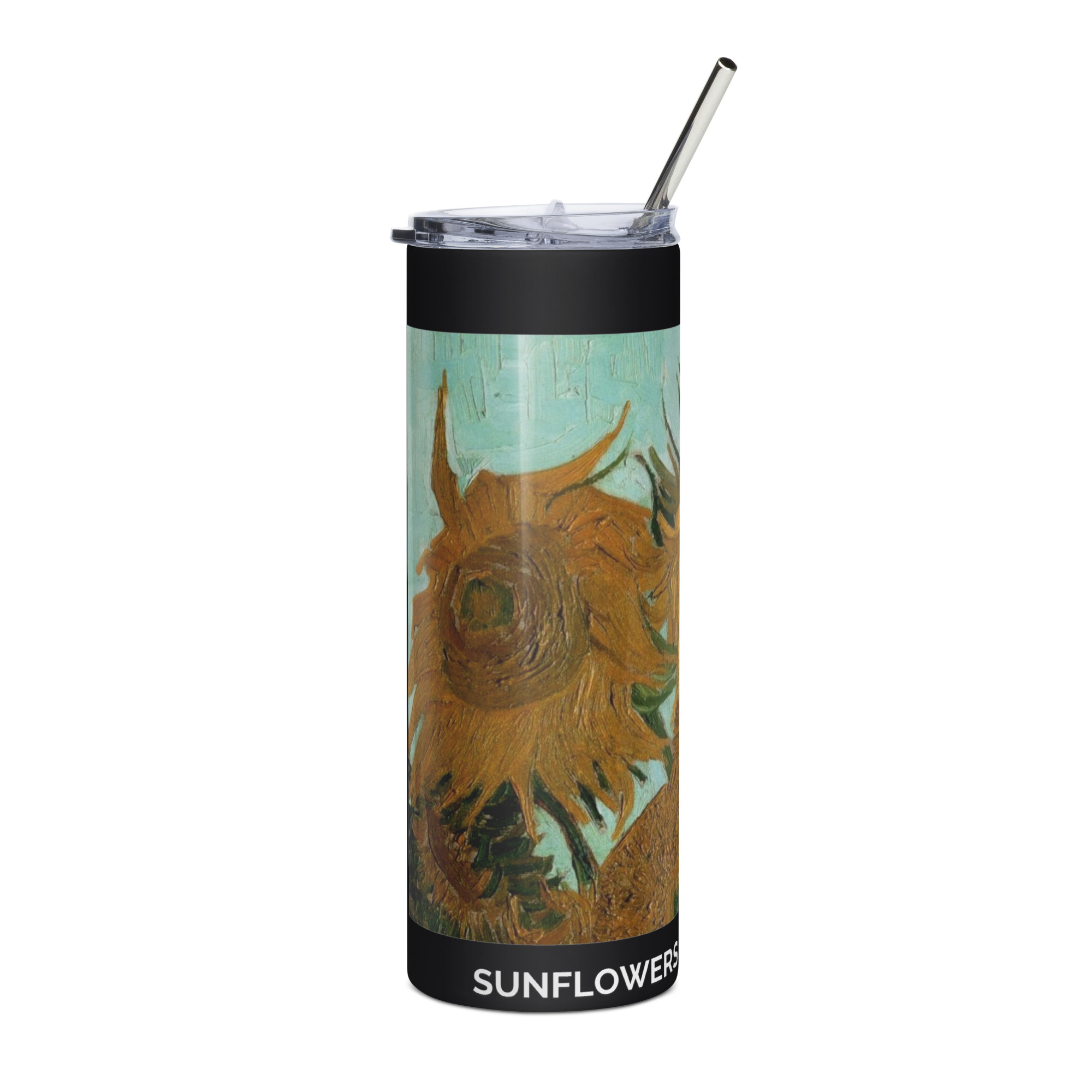Sunflowers 1888 Stainless steel tumbler - Image 4