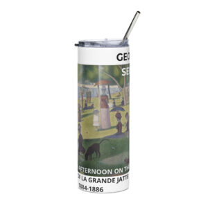 A Sunday Afternoon on the Island of La Grande Jatte Stainless steel tumbler