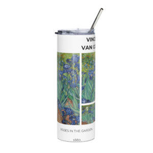 Irsses in the garden   1880 Stainless steel tumbler