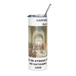 A Escola de Atenas afresco no Vaticano Stainless steel tumbler