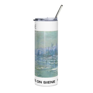 Ice Floes on Siene Stainless steel tumbler