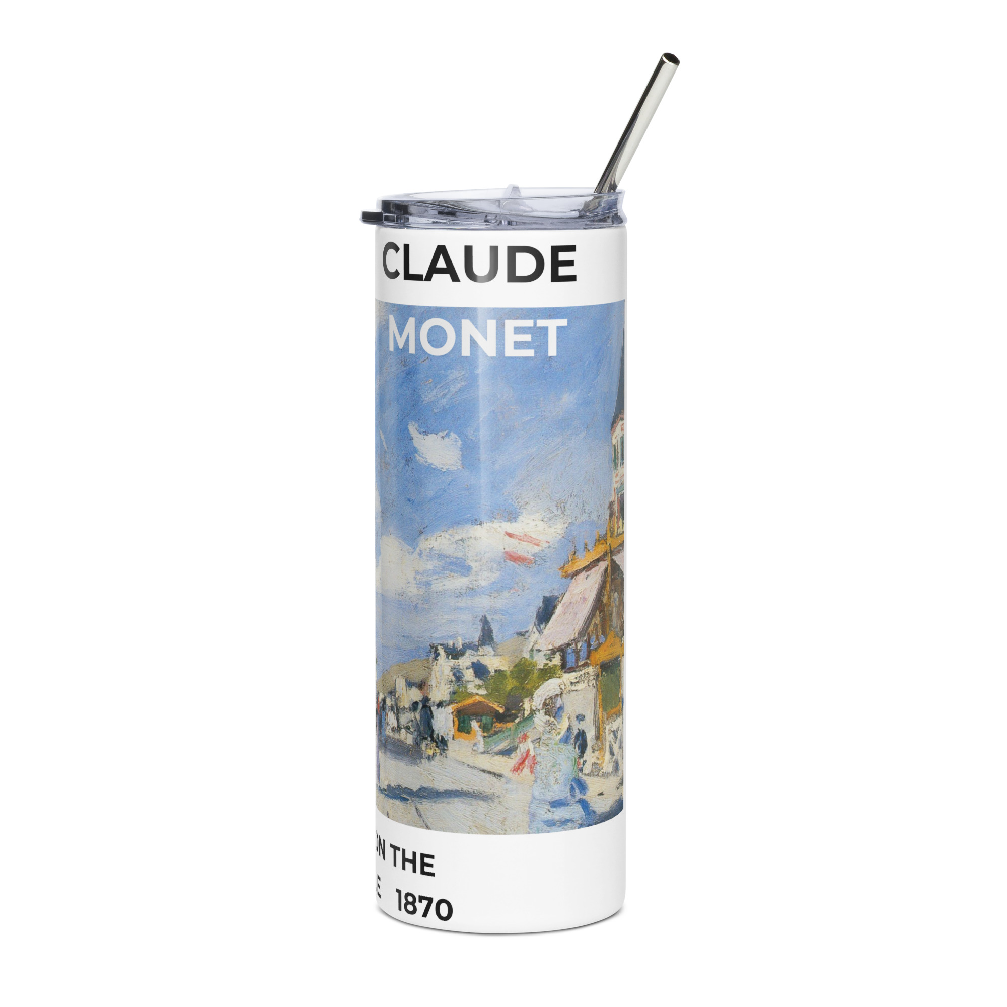 The Boardwalk on the Beach at Trouville Stainless steel tumbler - Image 3