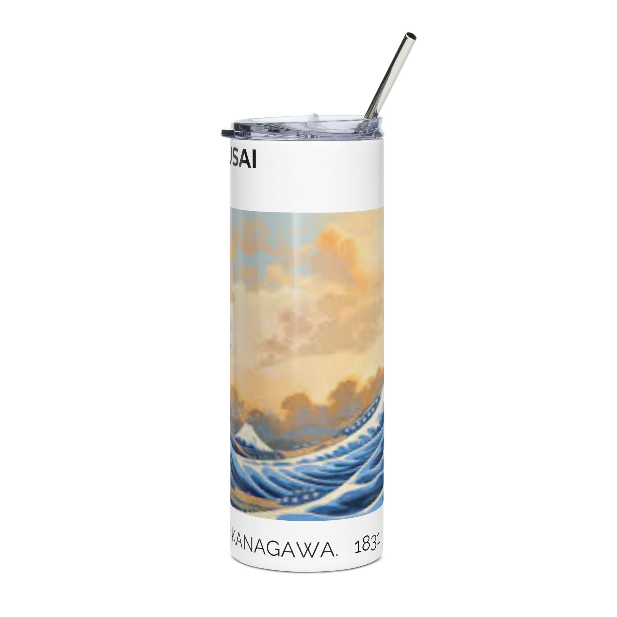 The Great Wave Off Kanagawa Stainless steel tumbler - Image 3